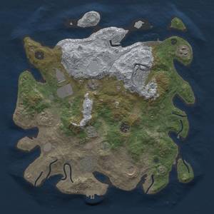 Thumbnail Rust Map: Procedural Map, Size: 3500, Seed: 41118, 17 Monuments