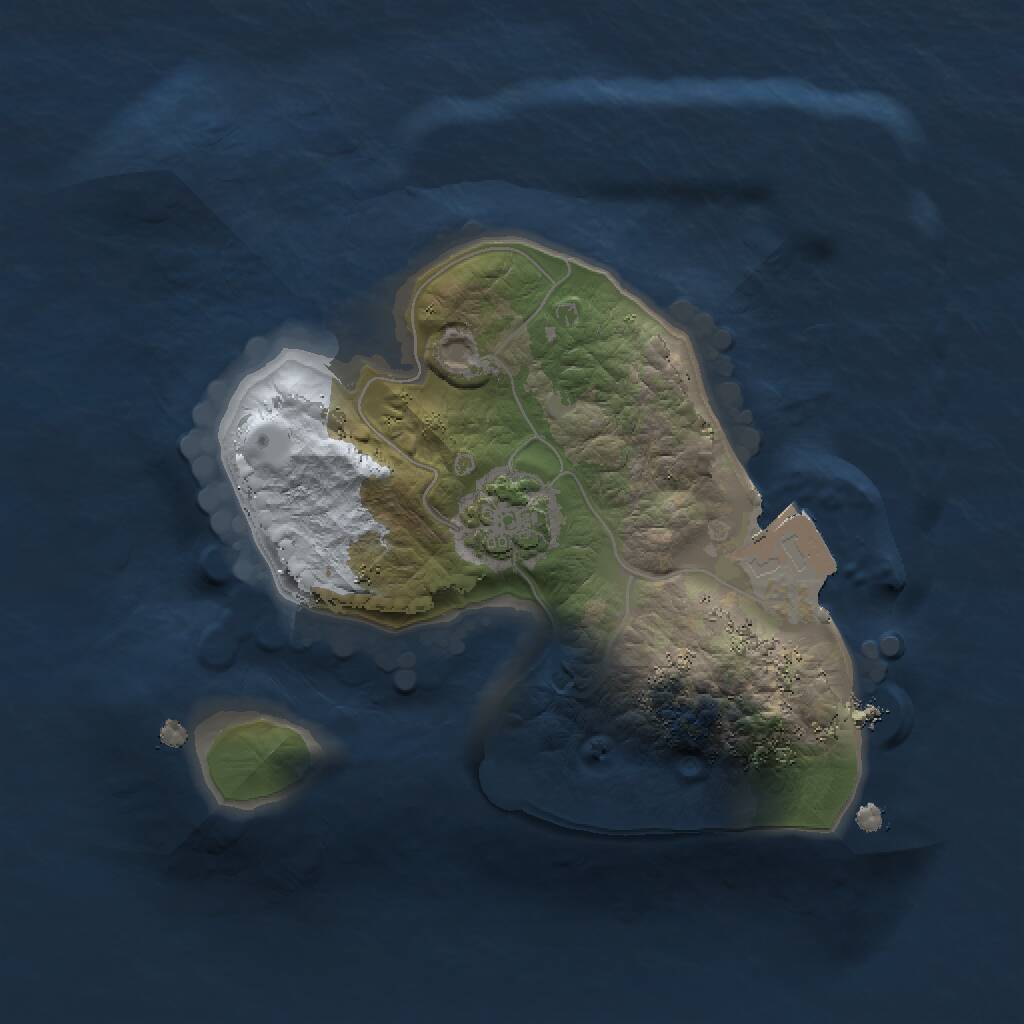 Rust Map: Procedural Map, Size: 1500, Seed: 561472432, 2 Monuments