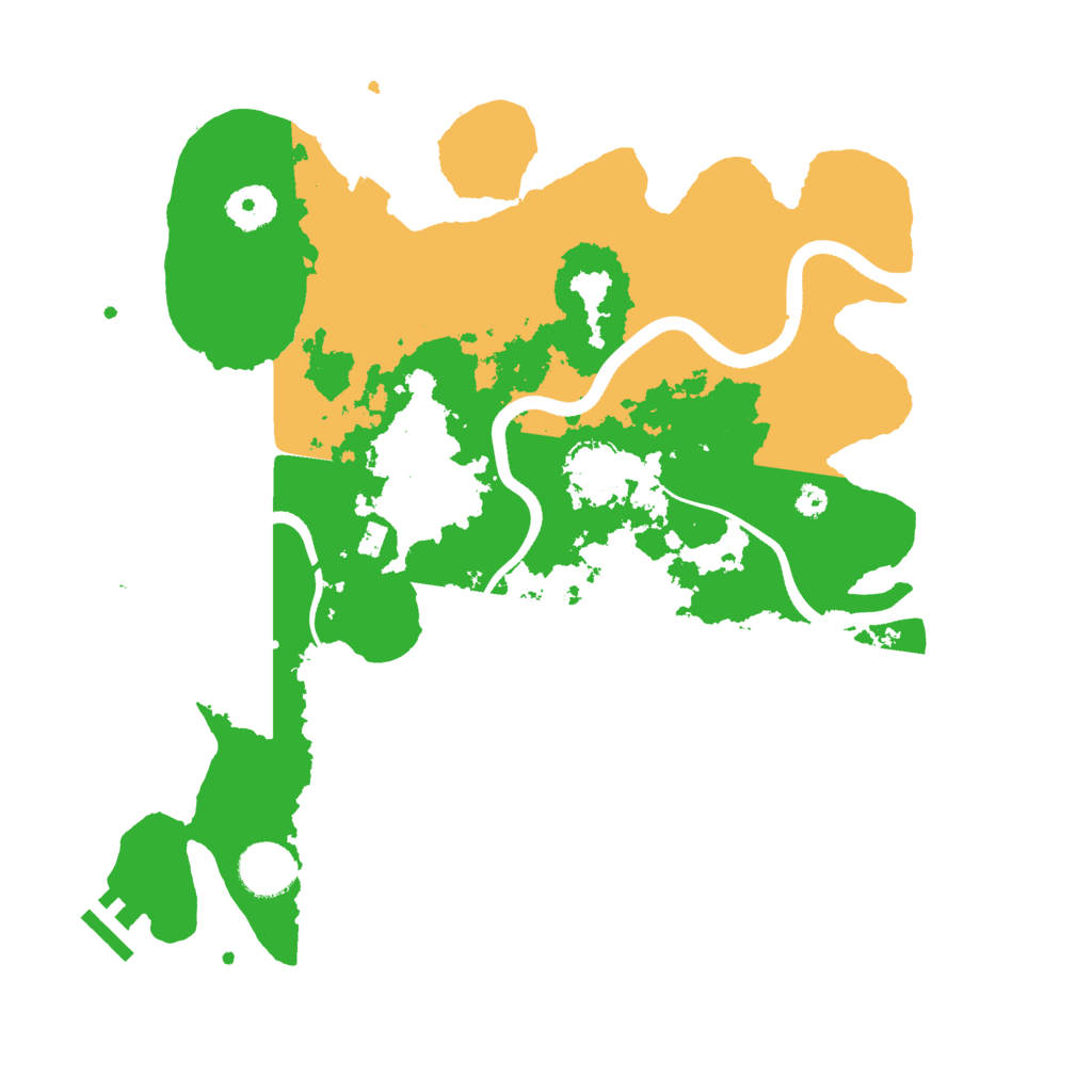 Biome Rust Map: Procedural Map, Size: 3500, Seed: 24573651
