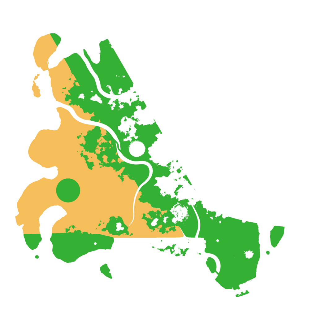 Biome Rust Map: Procedural Map, Size: 3500, Seed: 64014647