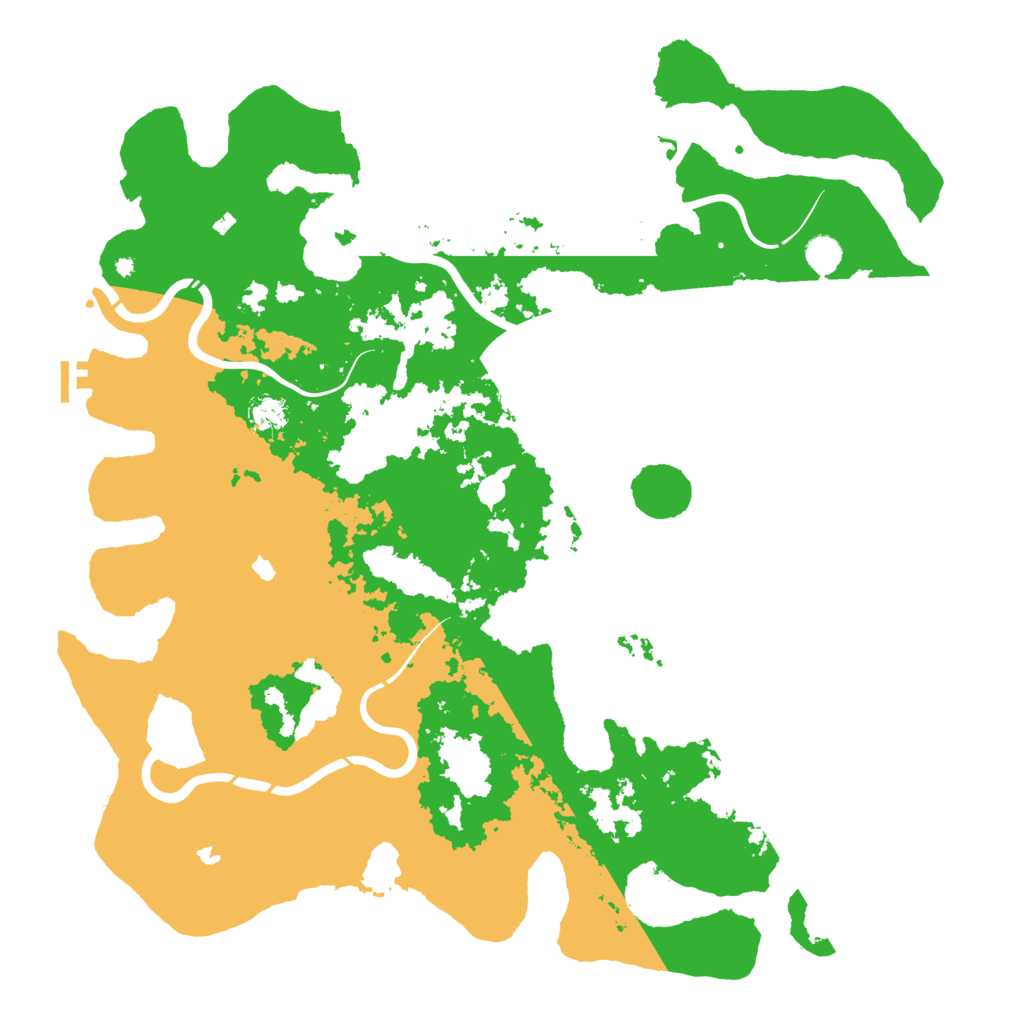 Biome Rust Map: Procedural Map, Size: 5000, Seed: 48932
