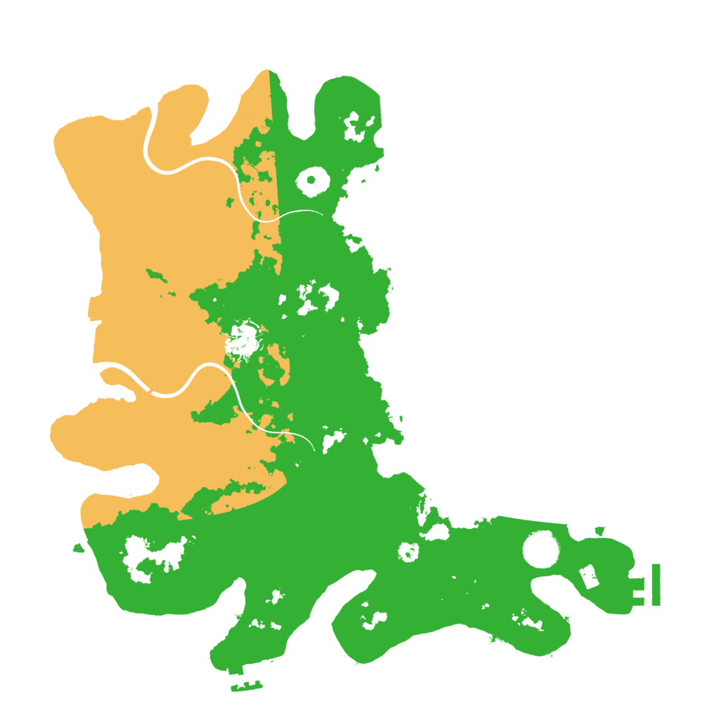 Biome Rust Map: Procedural Map, Size: 3500, Seed: 1766006138
