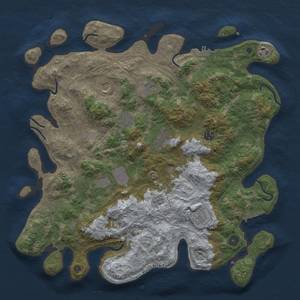 Thumbnail Rust Map: Procedural Map, Size: 4250, Seed: 11032022, 18 Monuments