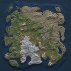 Thumbnail Rust Map: Procedural Map, Size: 4000, Seed: 596056, 17 Monuments