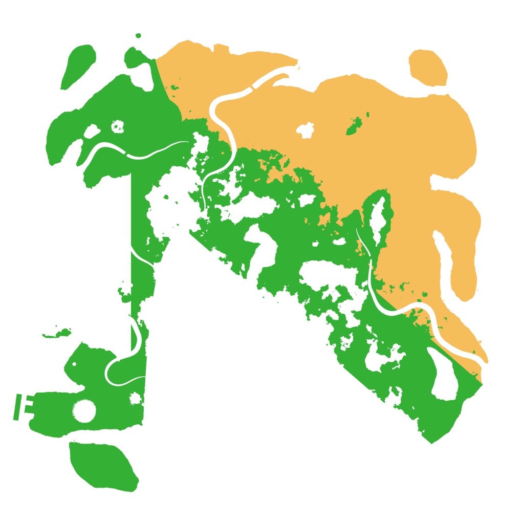 Biome Rust Map: Procedural Map, Size: 4000, Seed: 596056