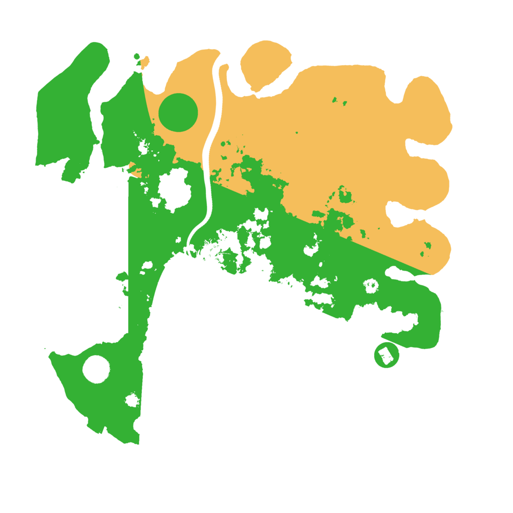 Biome Rust Map: Procedural Map, Size: 3500, Seed: 57075526