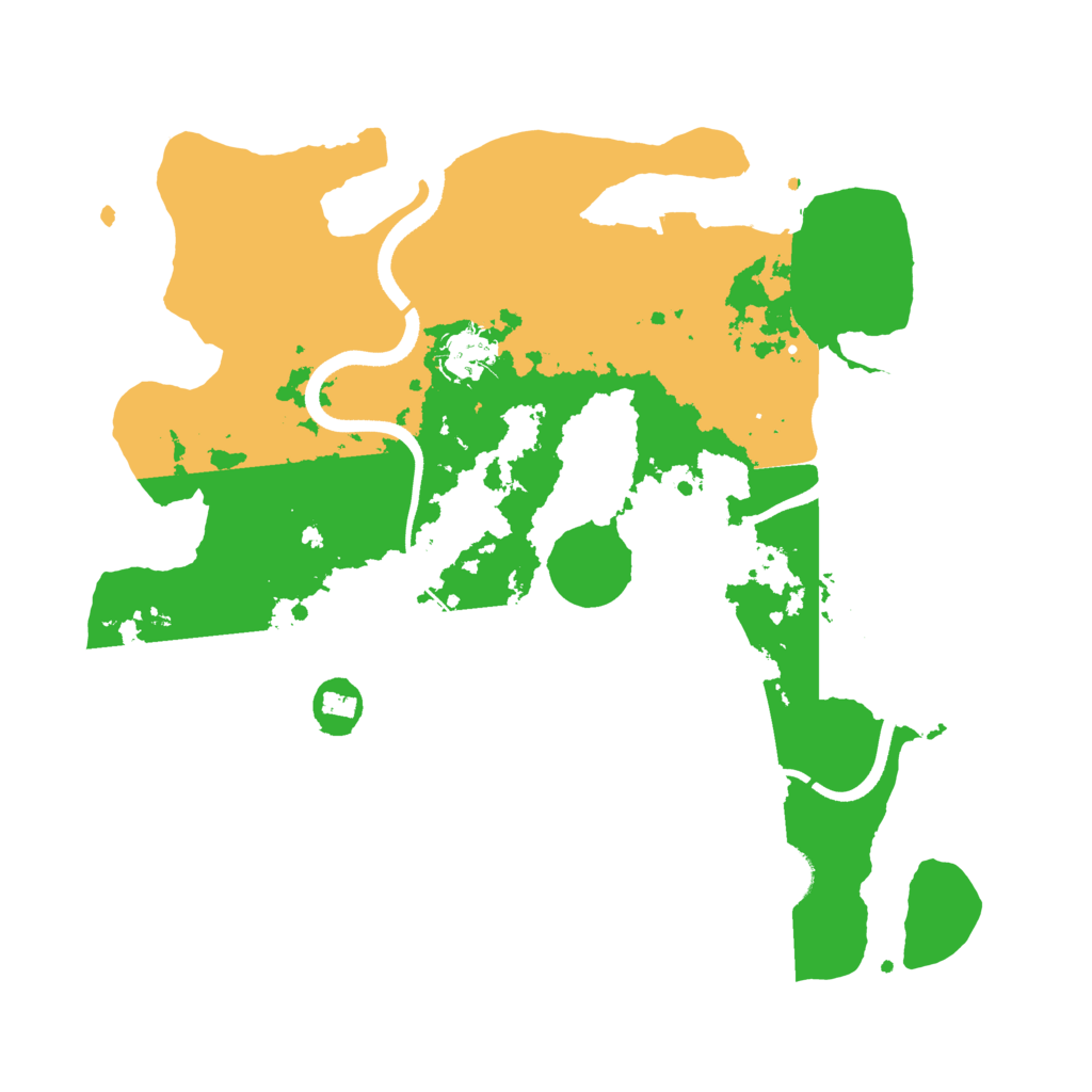 Biome Rust Map: Procedural Map, Size: 3500, Seed: 62779898