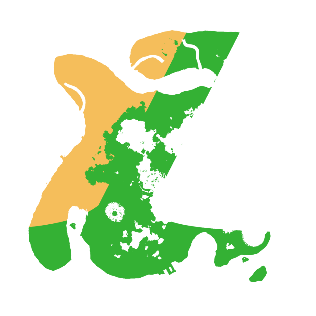 Biome Rust Map: Procedural Map, Size: 2500, Seed: 1975