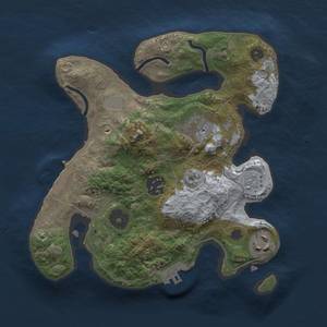 Thumbnail Rust Map: Procedural Map, Size: 2500, Seed: 1975, 11 Monuments