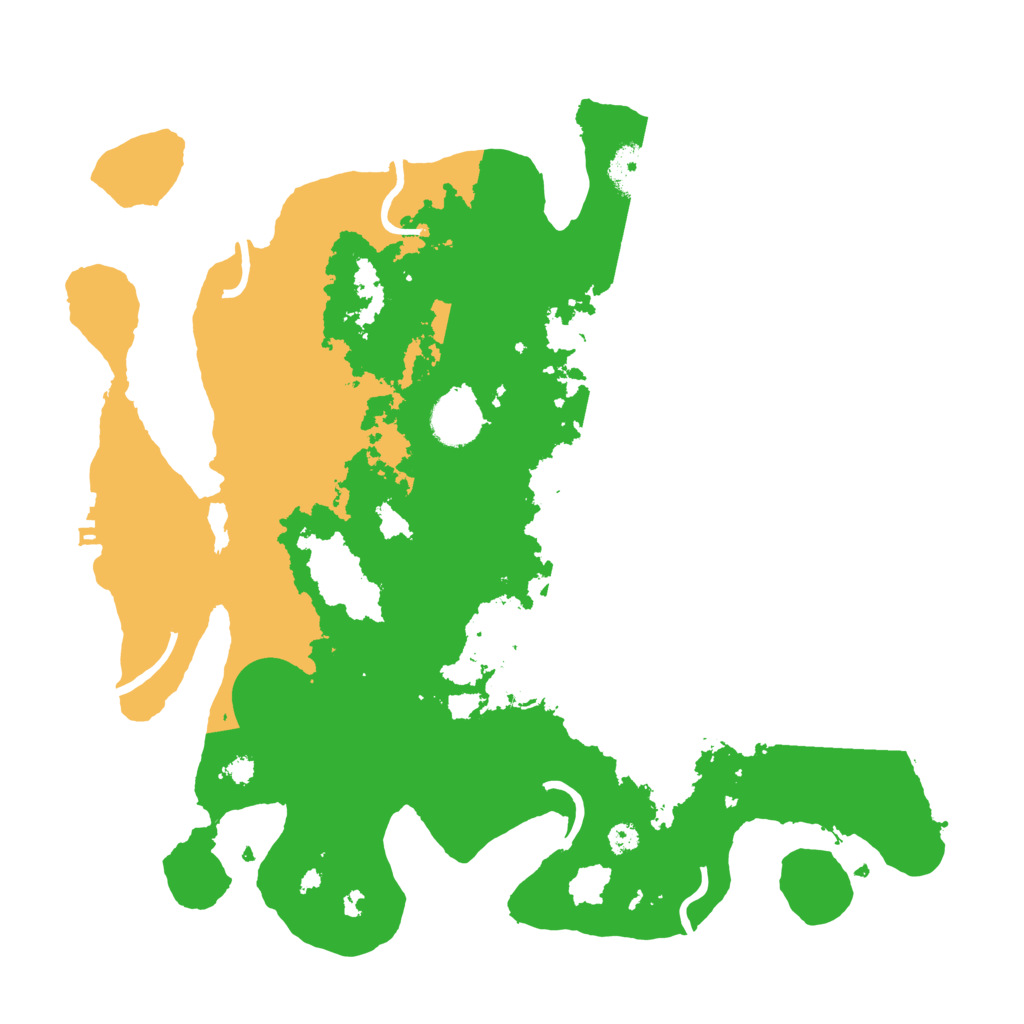 Biome Rust Map: Procedural Map, Size: 3500, Seed: 35246
