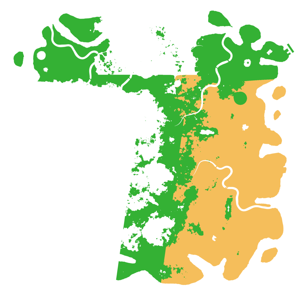 Biome Rust Map: Procedural Map, Size: 6000, Seed: 8625