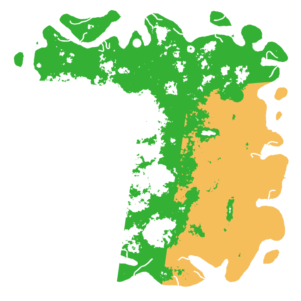 Biome Rust Map: Procedural Map, Size: 6000, Seed: 8625