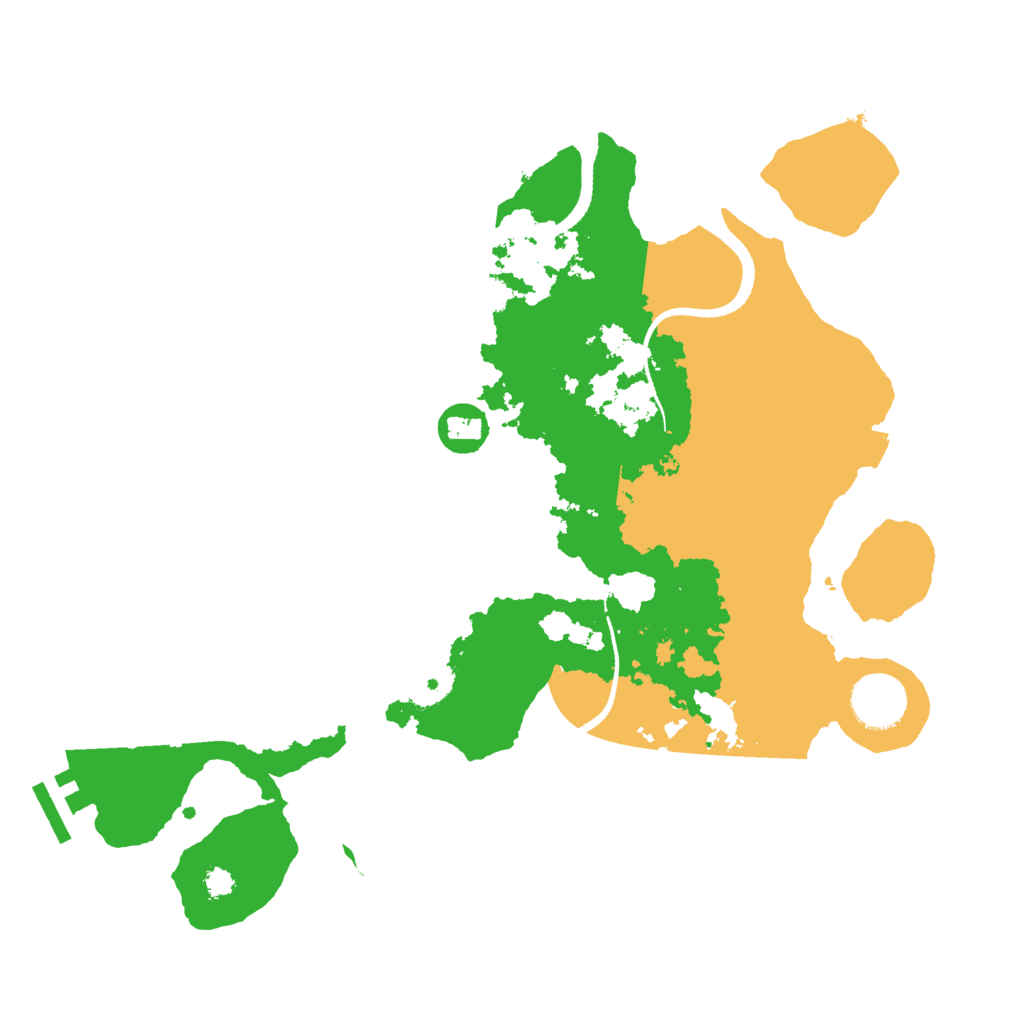 Biome Rust Map: Procedural Map, Size: 3250, Seed: 69691666