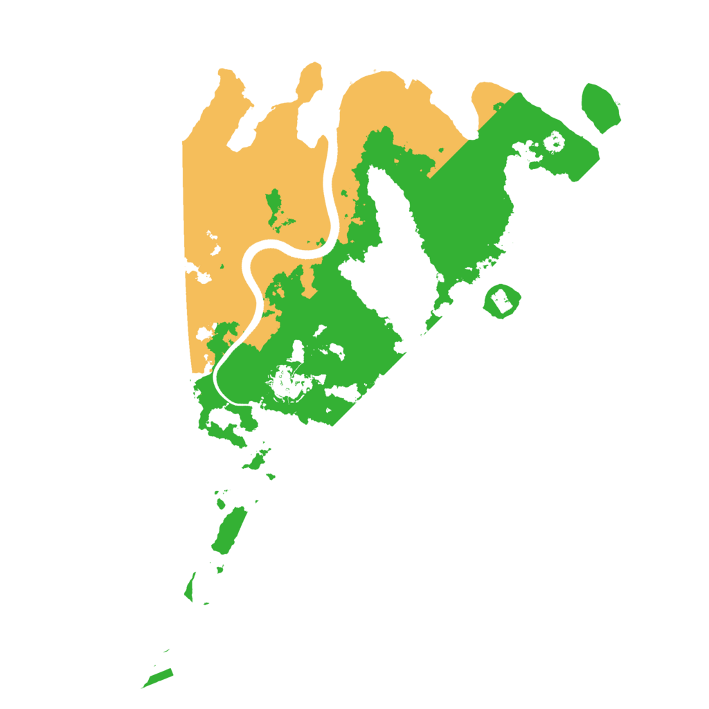 Biome Rust Map: Procedural Map, Size: 3500, Seed: 76599885