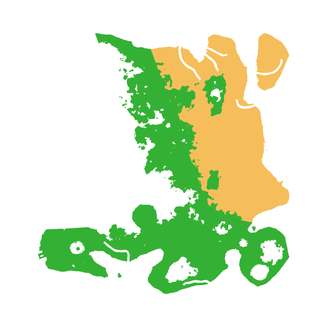Biome Rust Map: Procedural Map, Size: 3500, Seed: 90146104