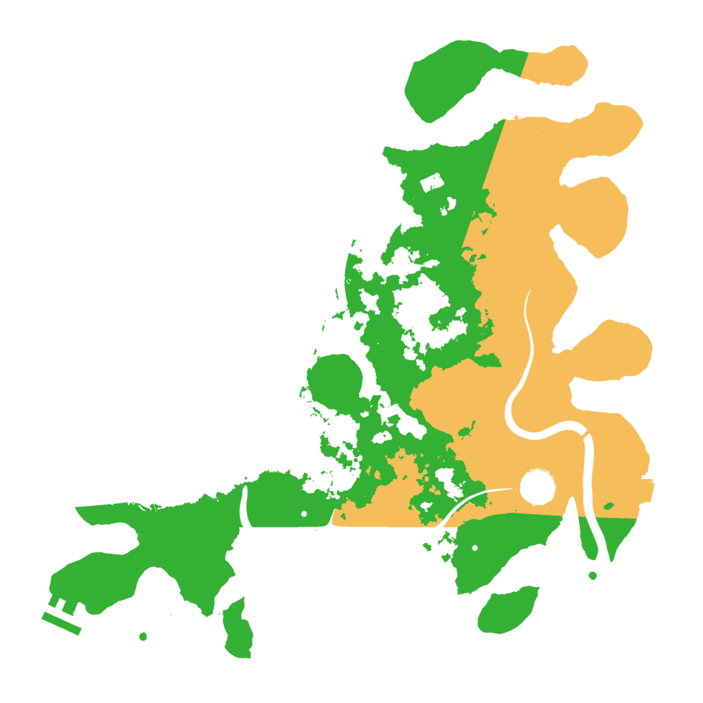 Biome Rust Map: Procedural Map, Size: 3500, Seed: 43399627