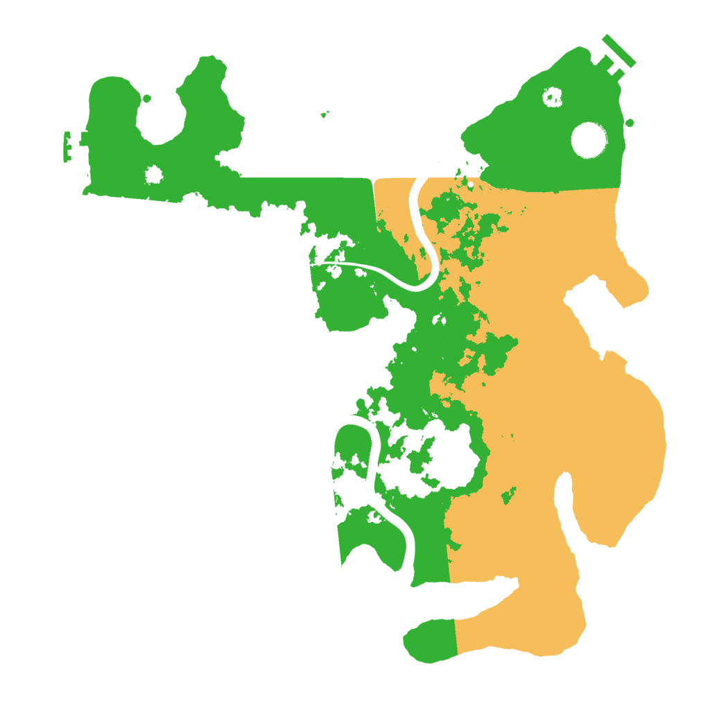 Biome Rust Map: Procedural Map, Size: 3500, Seed: 1749578489