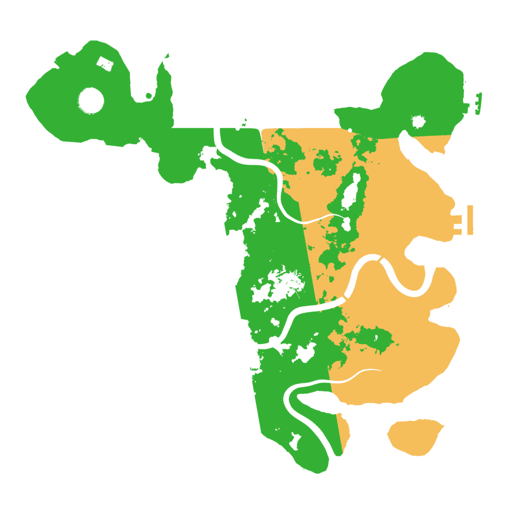 Biome Rust Map: Procedural Map, Size: 3500, Seed: 72689233