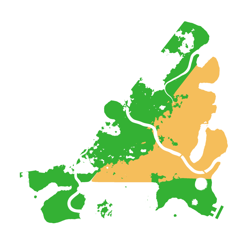 Biome Rust Map: Procedural Map, Size: 3500, Seed: 39067820