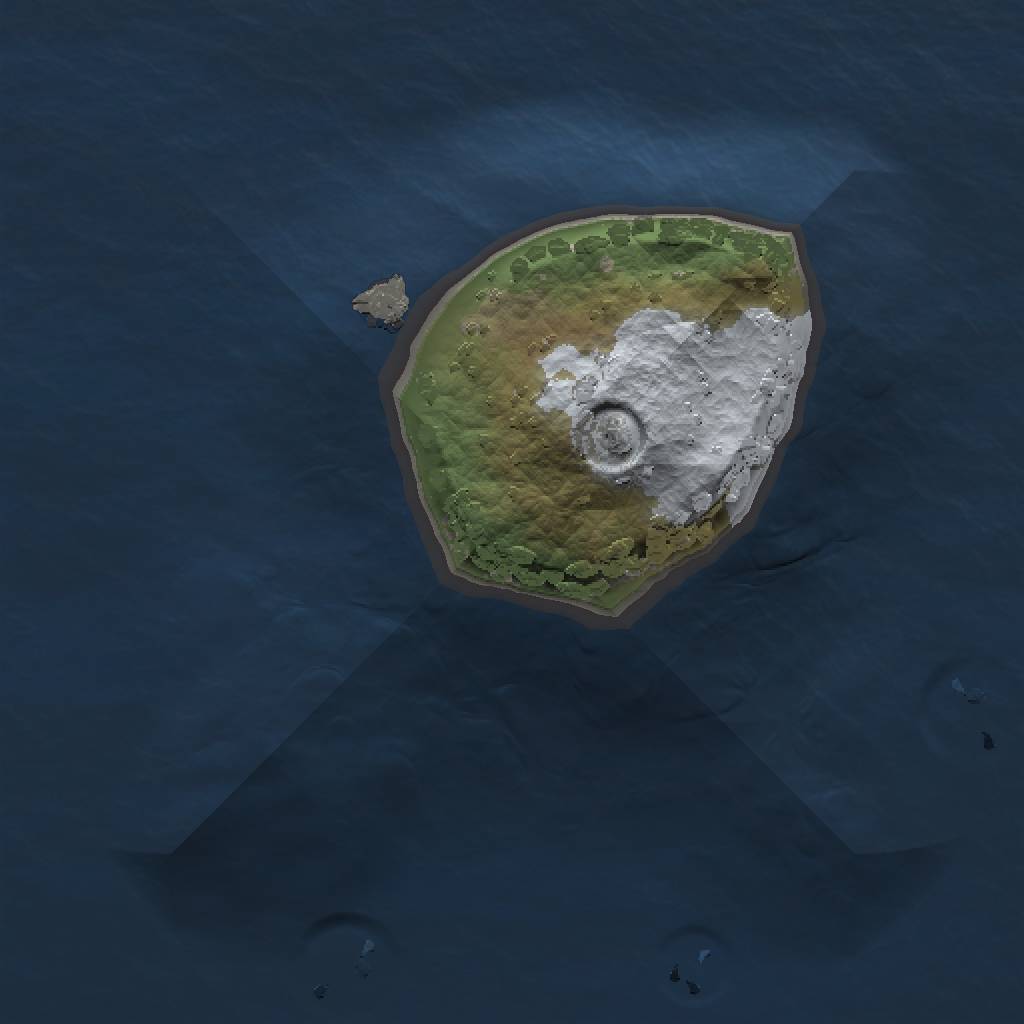 Rust Map: Procedural Map, Size: 1000, Seed: 564789, 3 Monuments