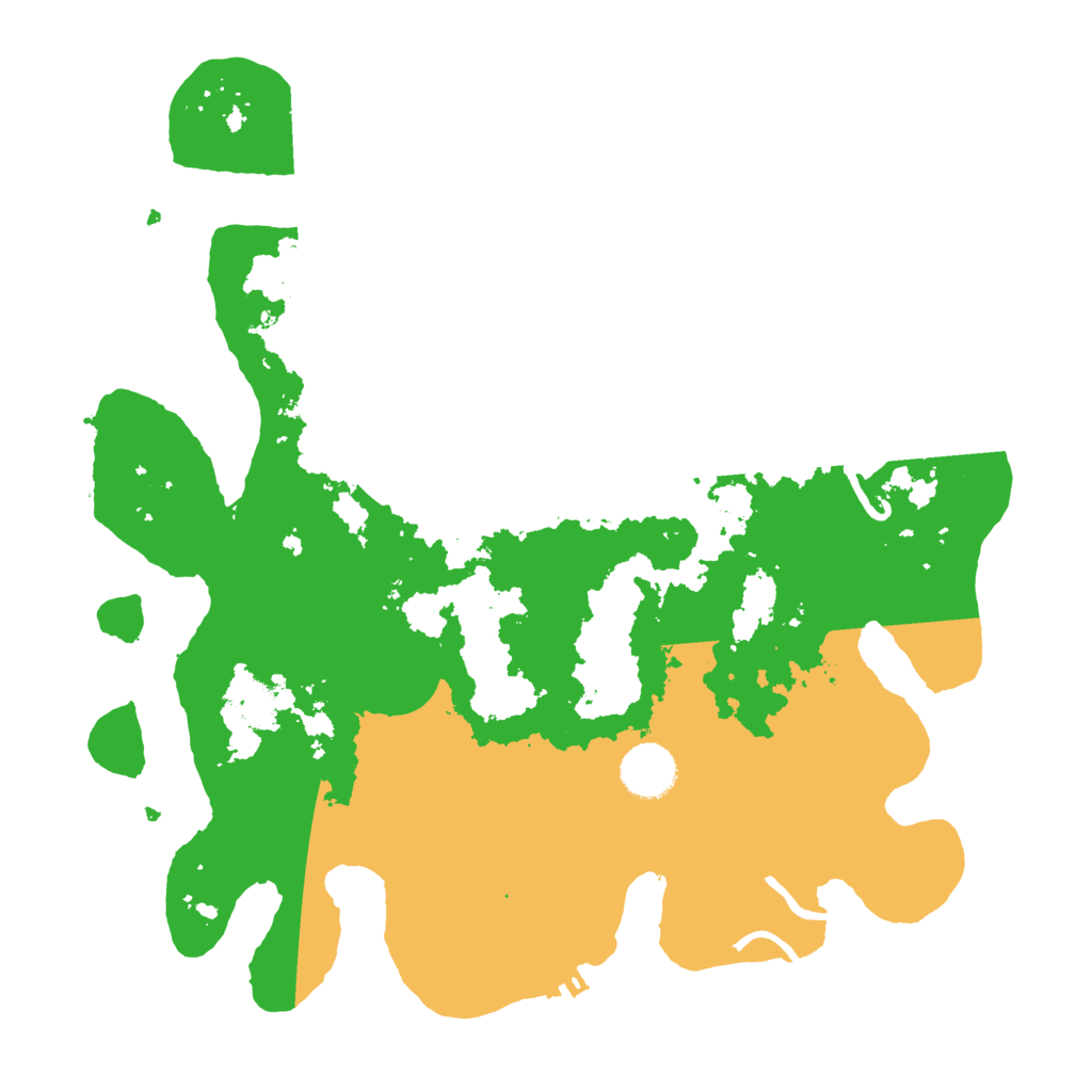 Biome Rust Map: Procedural Map, Size: 3500, Seed: 46297134