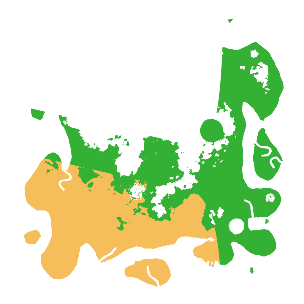 Biome Rust Map: Procedural Map, Size: 3500, Seed: 99099727