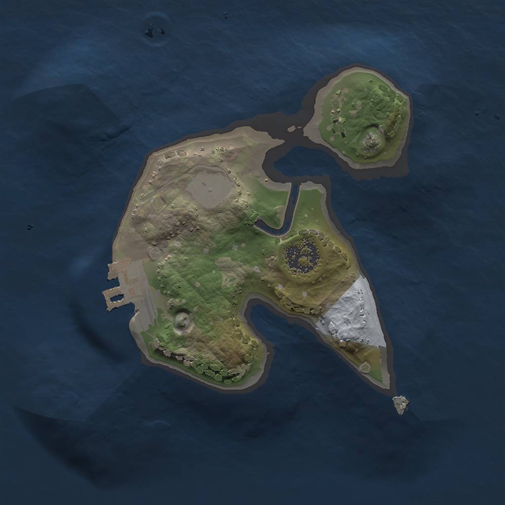 Rust Map: Procedural Map, Size: 1500, Seed: 894058042, 5 Monuments