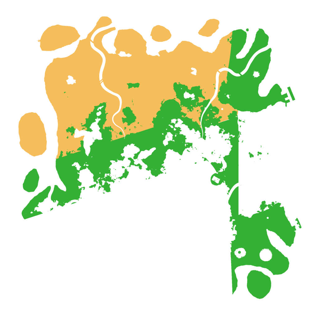 Biome Rust Map: Procedural Map, Size: 4500, Seed: 2458