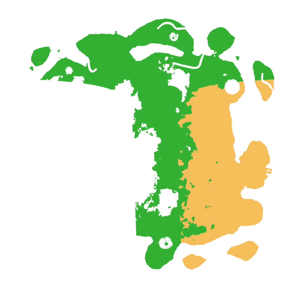 Biome Rust Map: Procedural Map, Size: 3500, Seed: 96821