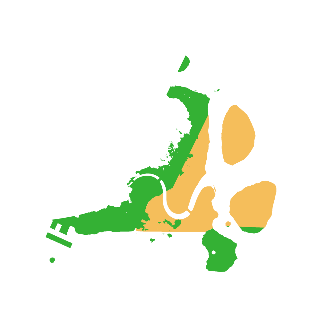 Biome Rust Map: Procedural Map, Size: 2300, Seed: 1919