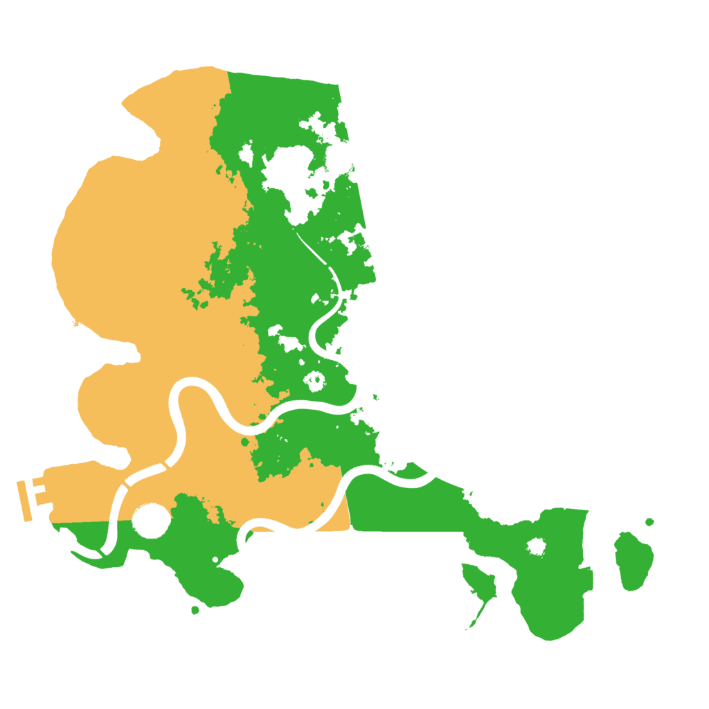 Biome Rust Map: Procedural Map, Size: 3500, Seed: 814244612