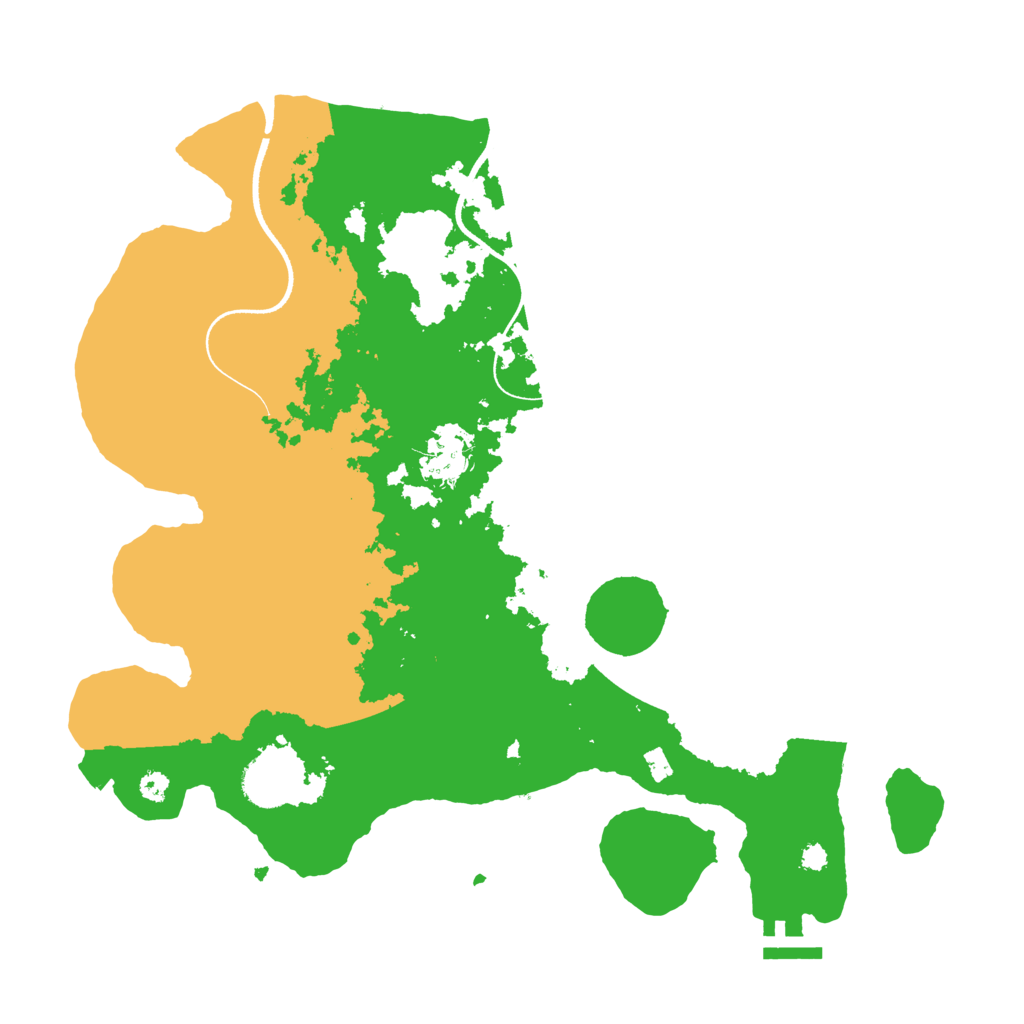 Biome Rust Map: Procedural Map, Size: 3500, Seed: 814244612