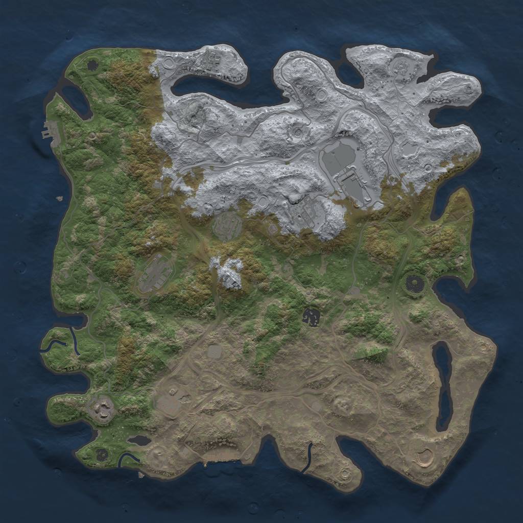 Procedural Map :: Rust Map :: Just-Wiped