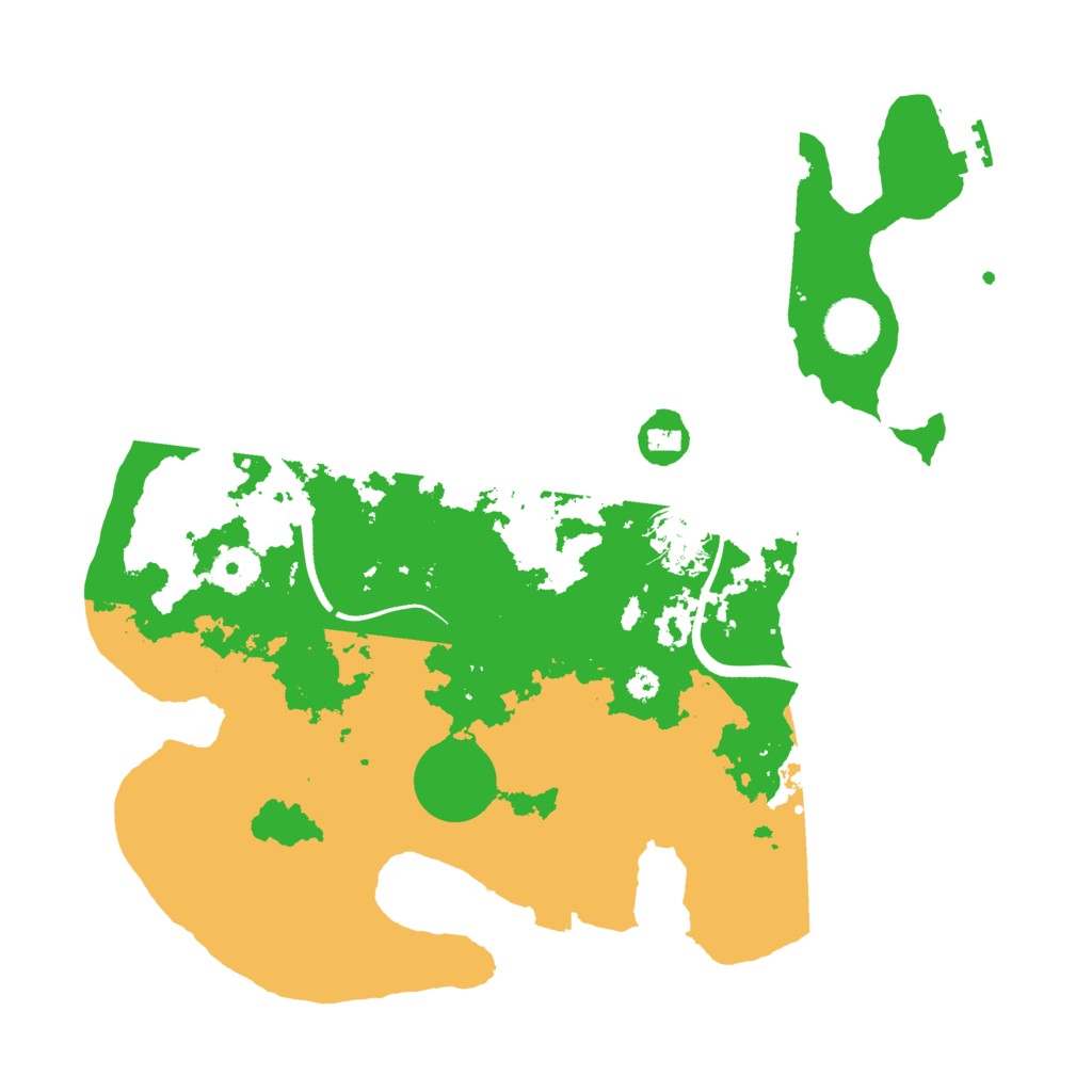 Biome Rust Map: Procedural Map, Size: 3500, Seed: 91751559