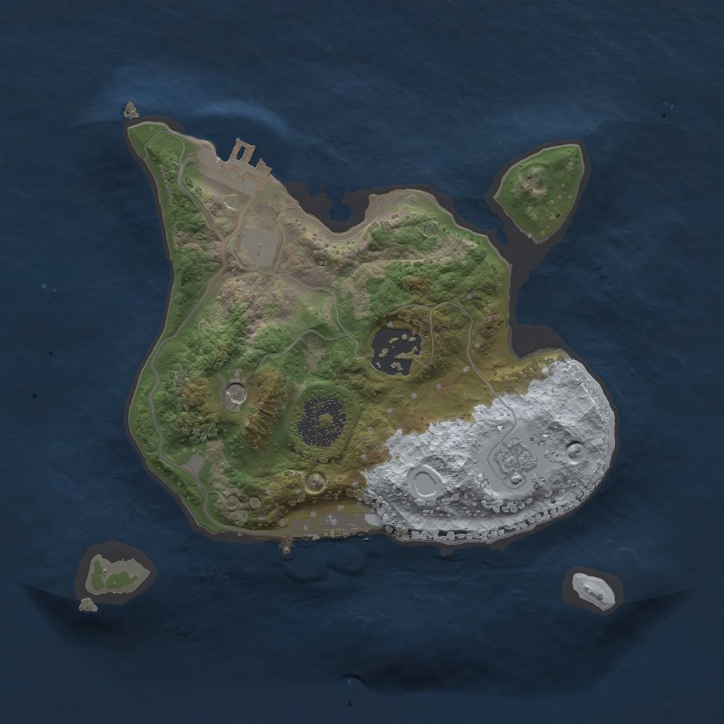 Rust Map: Procedural Map, Size: 2150, Seed: 111, 10 Monuments