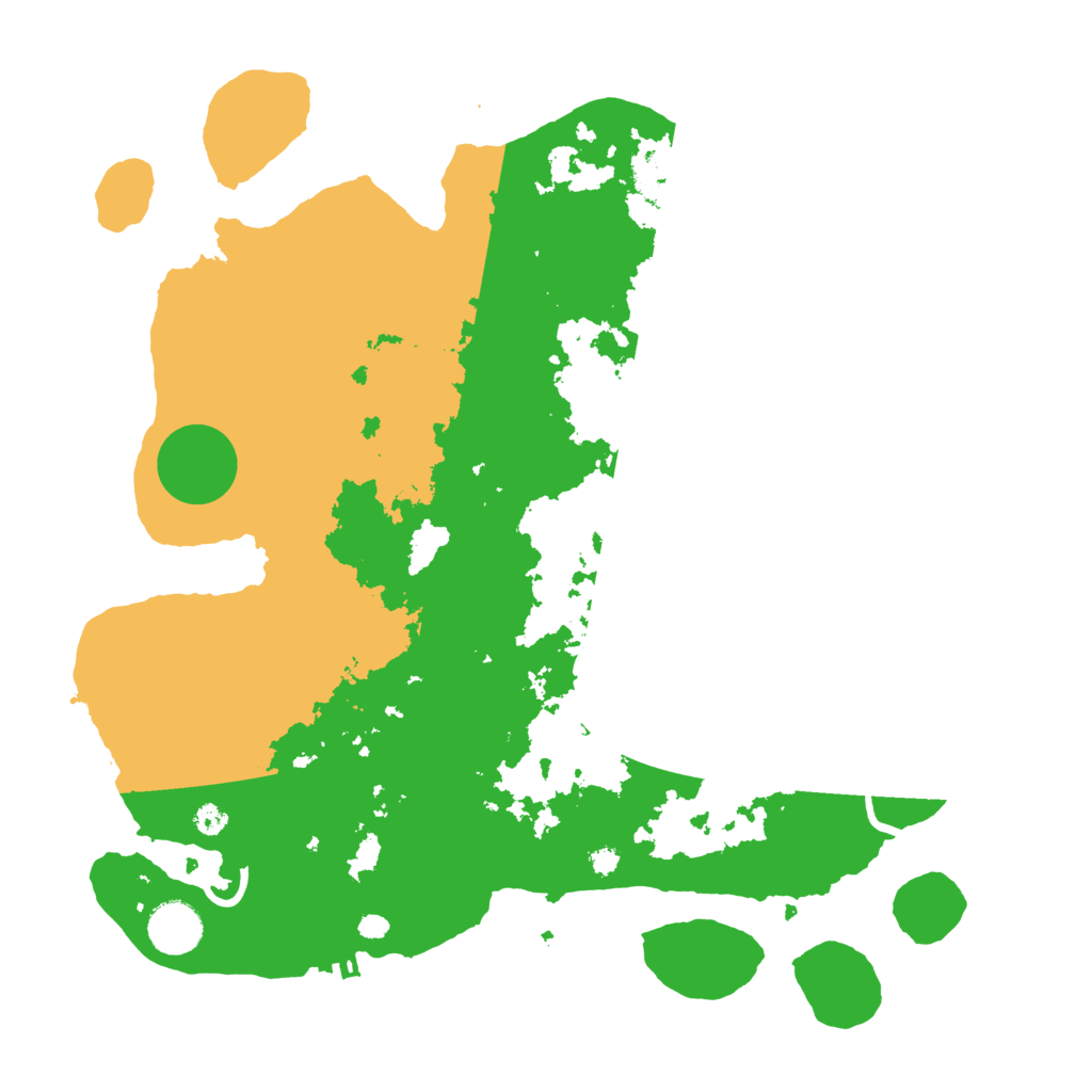 Biome Rust Map: Procedural Map, Size: 3600, Seed: 80704