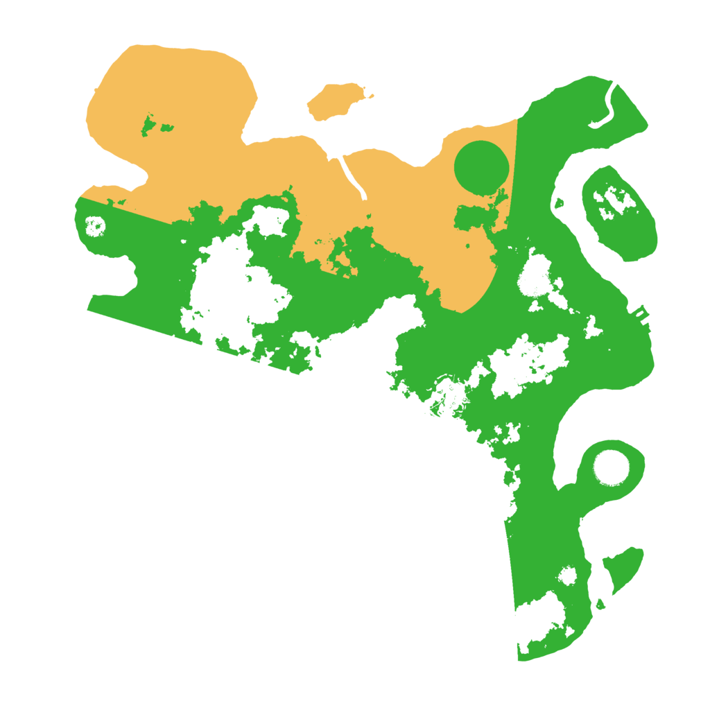 Biome Rust Map: Procedural Map, Size: 3500, Seed: 314159265