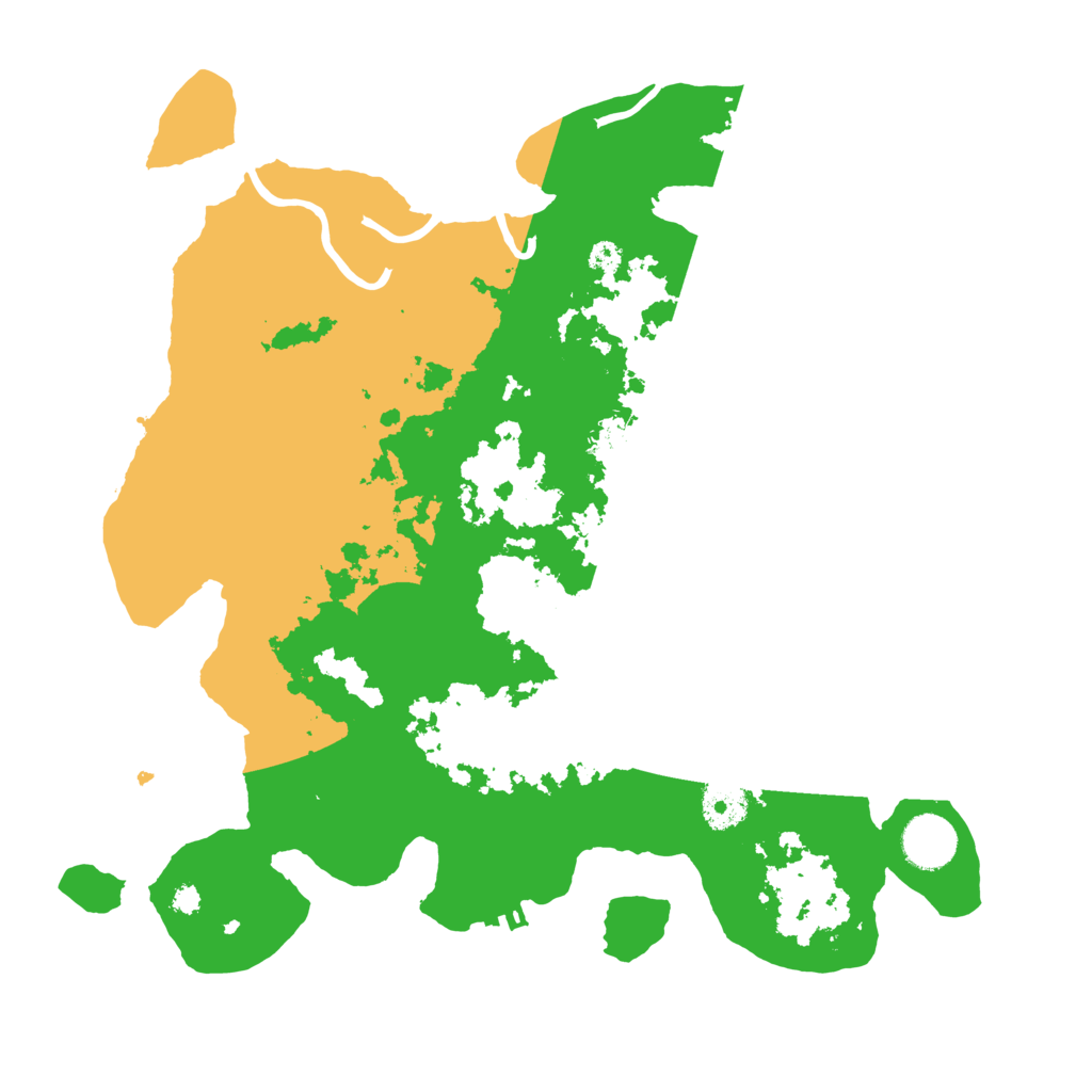 Biome Rust Map: Procedural Map, Size: 3500, Seed: 11434