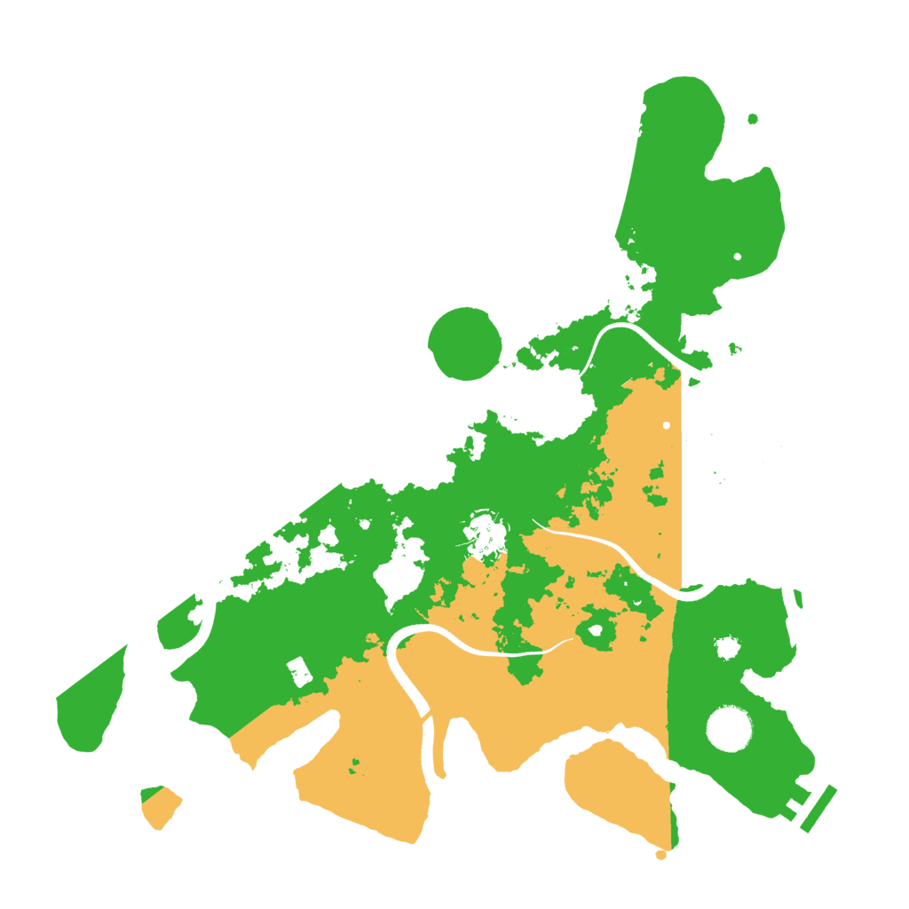 Biome Rust Map: Procedural Map, Size: 3500, Seed: 5846