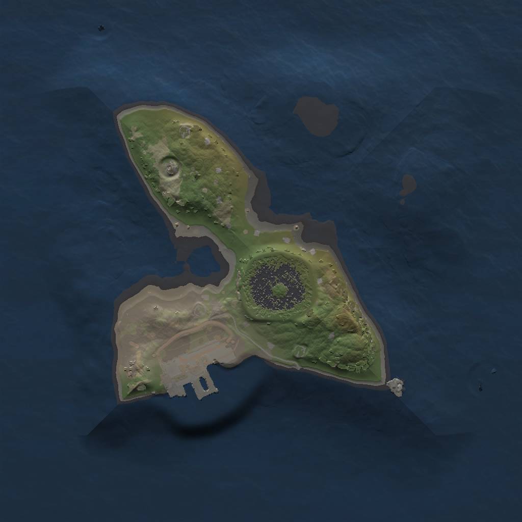 Rust Map: Procedural Map, Size: 1500, Seed: 42069, 5 Monuments