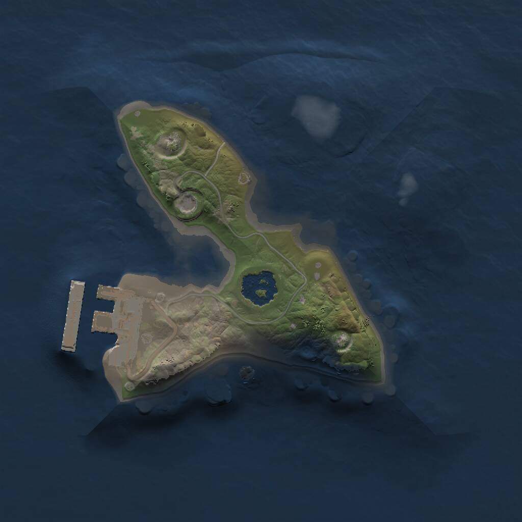 Rust Map: Procedural Map, Size: 1500, Seed: 42069, 2 Monuments