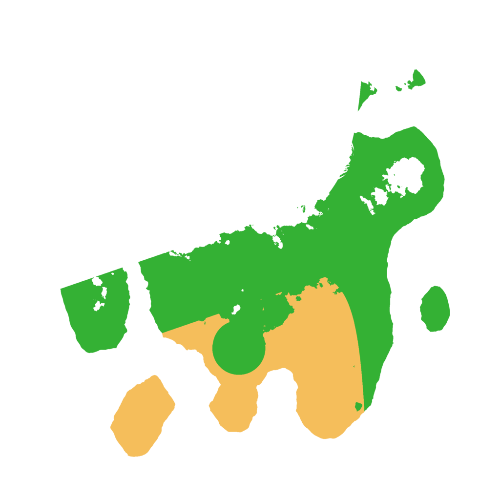 Biome Rust Map: Barren, Size: 2500, Seed: 746235325