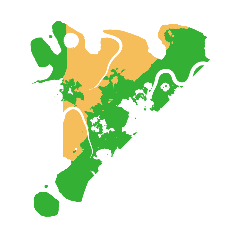 Biome Rust Map: Procedural Map, Size: 3000, Seed: 53886
