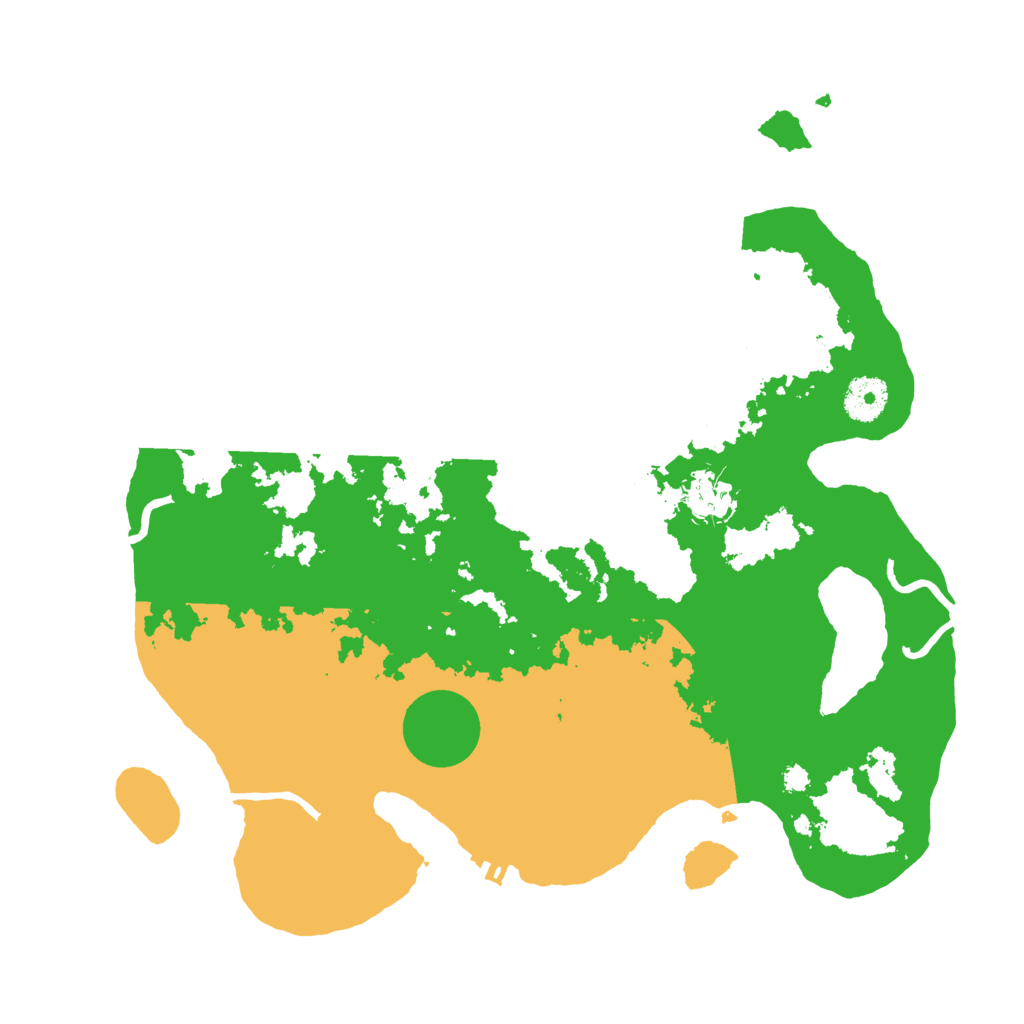 Biome Rust Map: Procedural Map, Size: 3500, Seed: 97820598