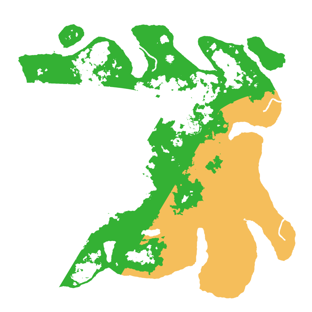 Biome Rust Map: Procedural Map, Size: 3500, Seed: 91