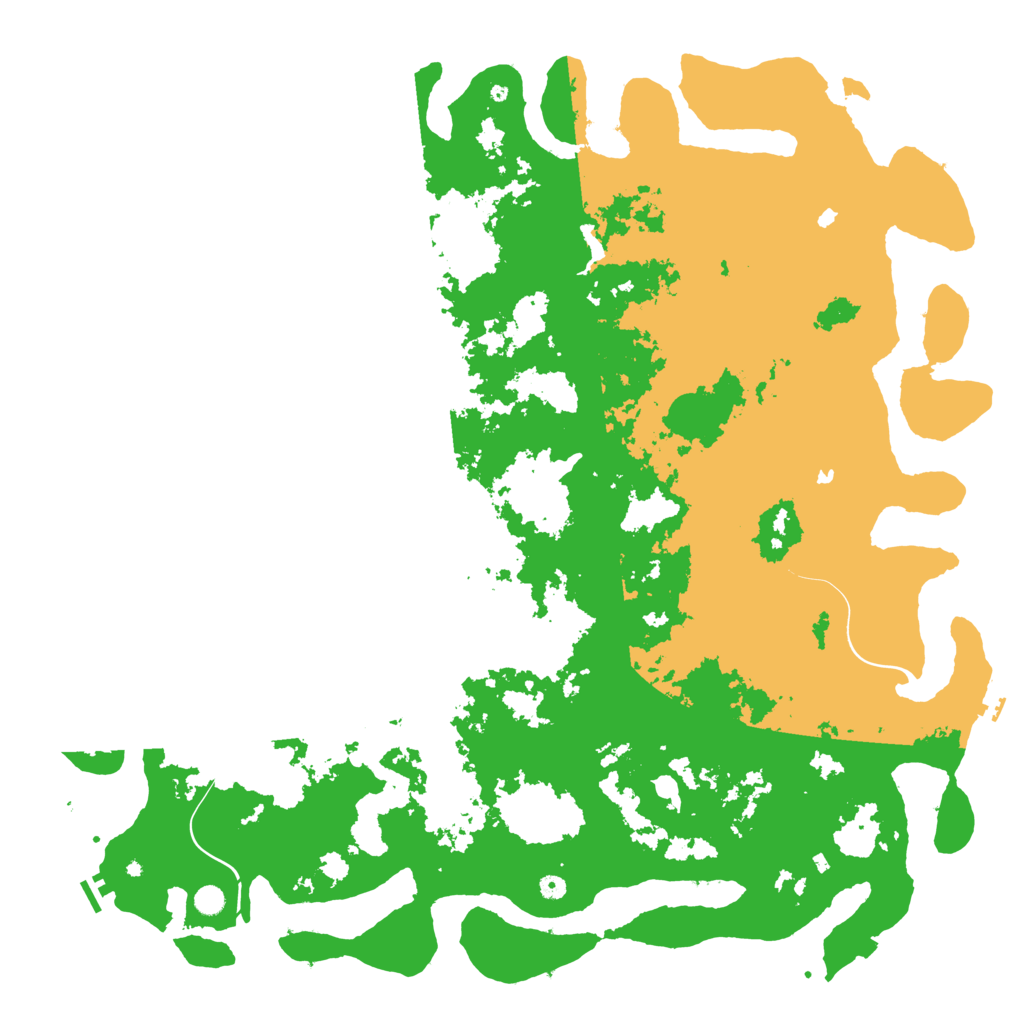 Biome Rust Map: Procedural Map, Size: 6000, Seed: 277918122