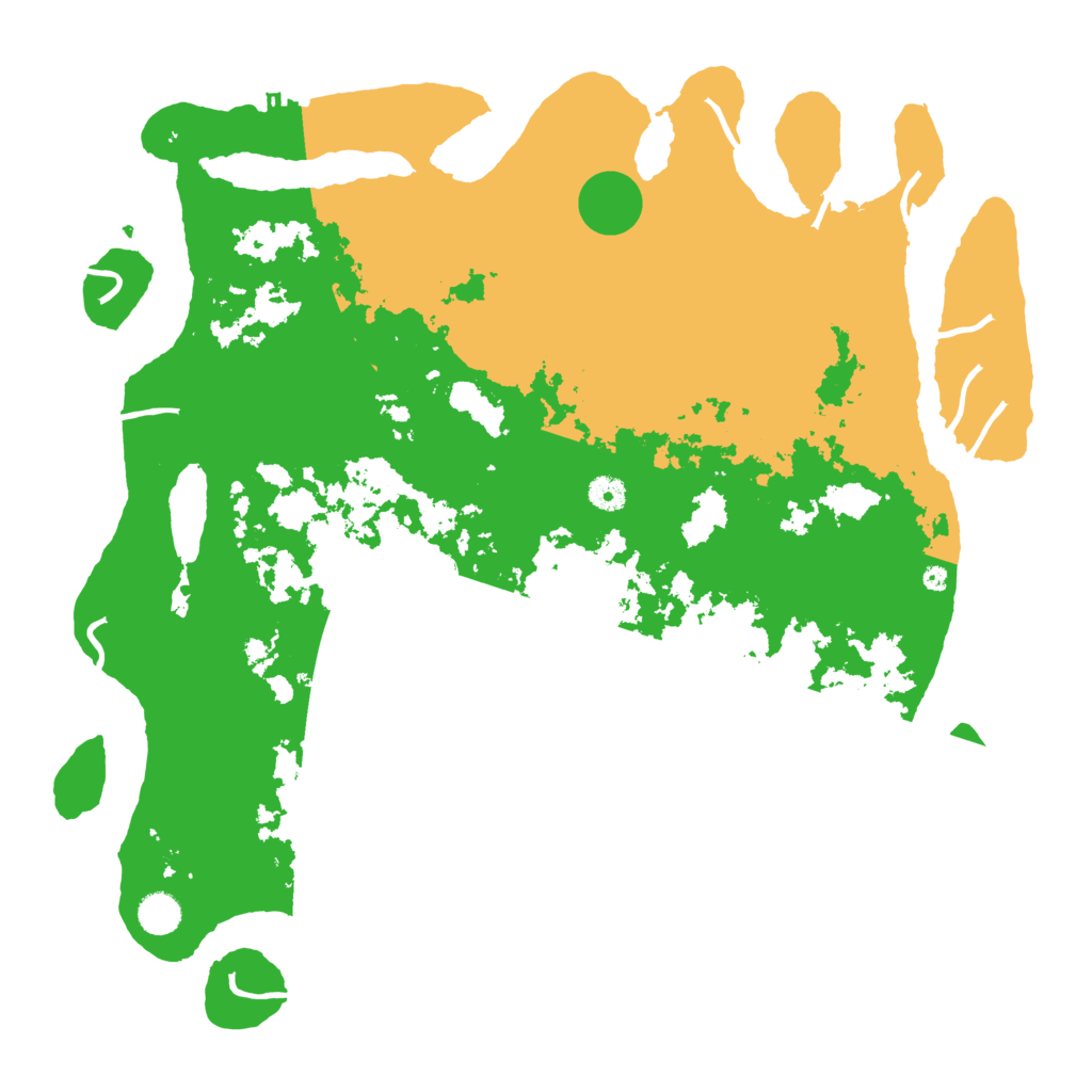 Biome Rust Map: Procedural Map, Size: 4500, Seed: 1946523075
