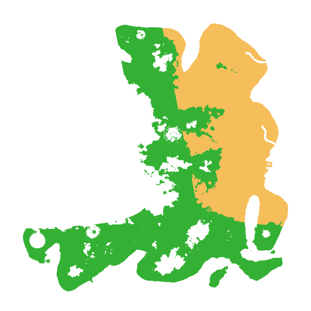 Biome Rust Map: Procedural Map, Size: 3500, Seed: 94649141