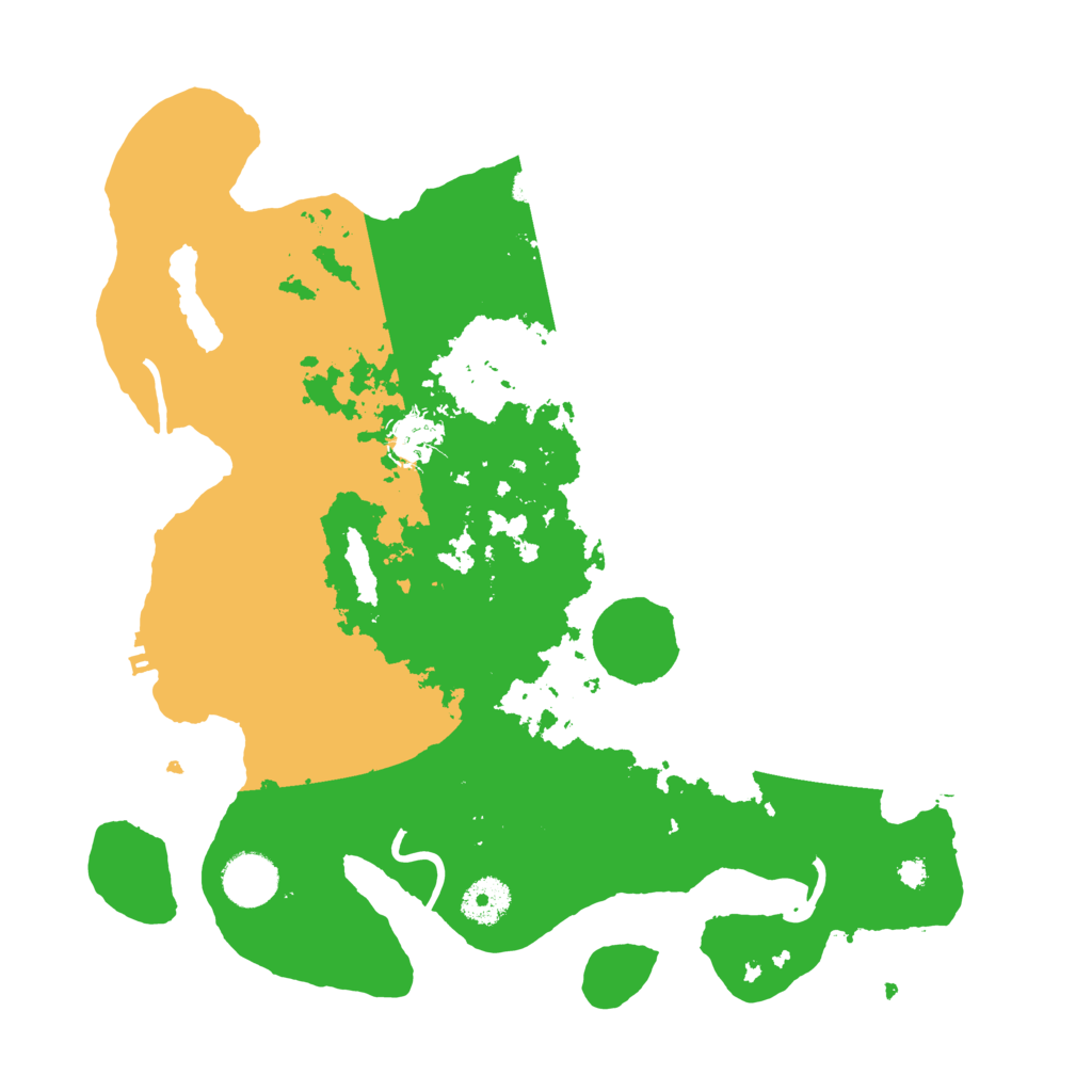 Biome Rust Map: Procedural Map, Size: 3500, Seed: 945423211