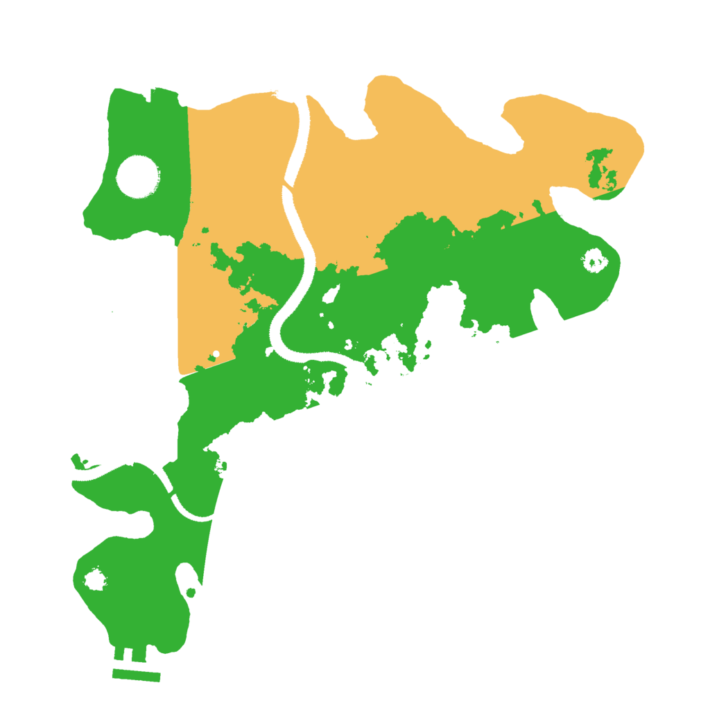 Biome Rust Map: Procedural Map, Size: 3000, Seed: 49733